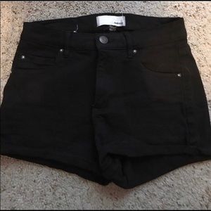 Garage black high waisted shorts  (Size 1 )